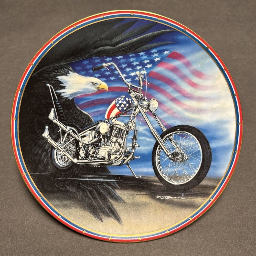 1995 Easyriders 8” Plate American Collection Classic Marc Lacourciere # 2276F